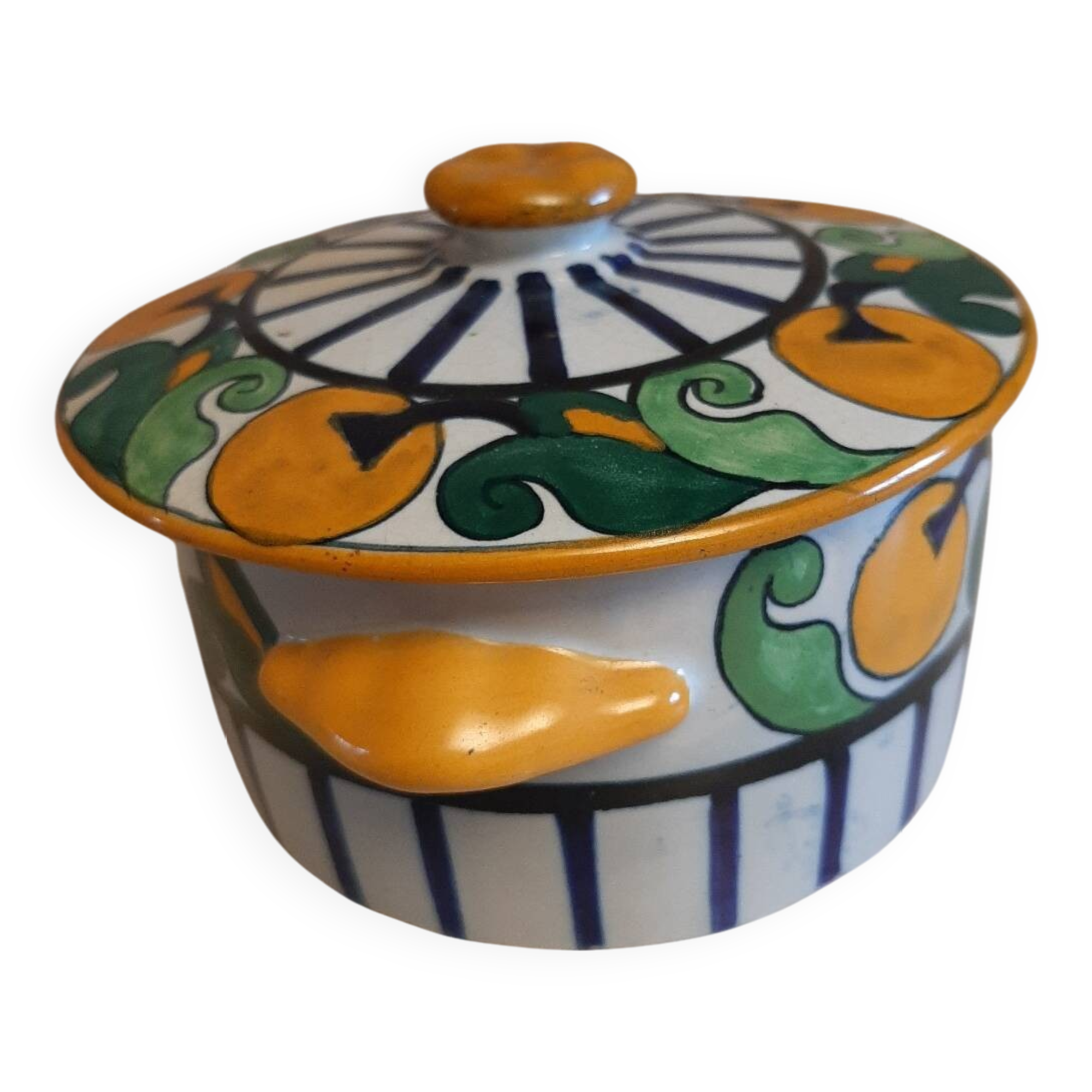 Rare art deco candy box HB HENRIOT Quimper