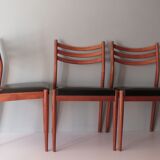 Set of 3 teak dining chairs, Danish design 1960-1970