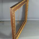 Old frame gilded stucco wood 65,5x55,5 cm, foliage 51x41 cm SB