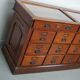 Large Pitch Pine Jewelry Counter/Cabinet, Paris, France, 1930s
