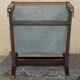 Fauteuil de bureau Gainsborough restauré cuir teint à la main