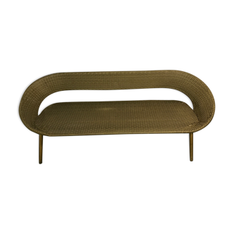Bench woven plastic sofa