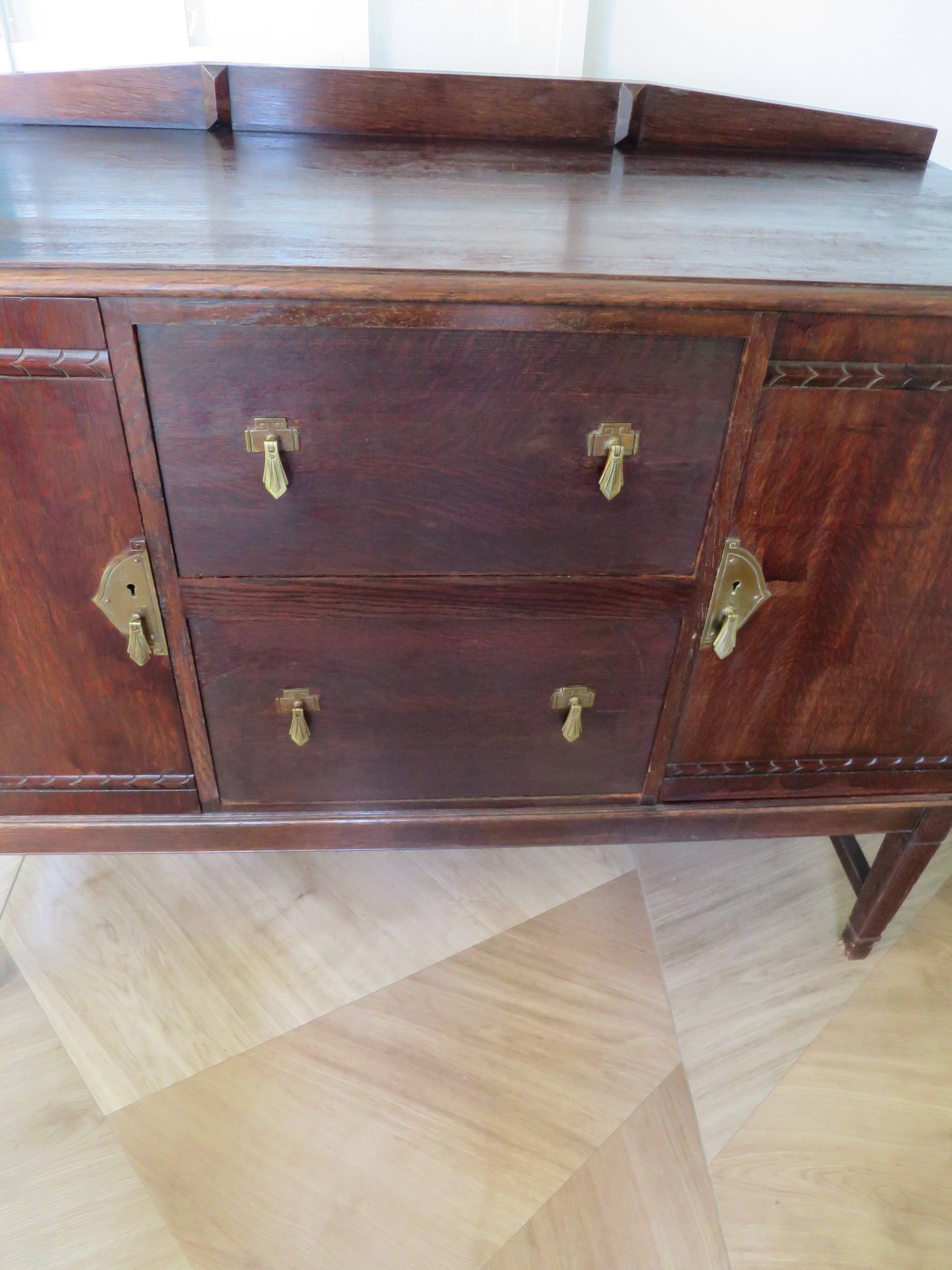 Vintage Sideboard - 2 side doors and 2 drawers - 1950s