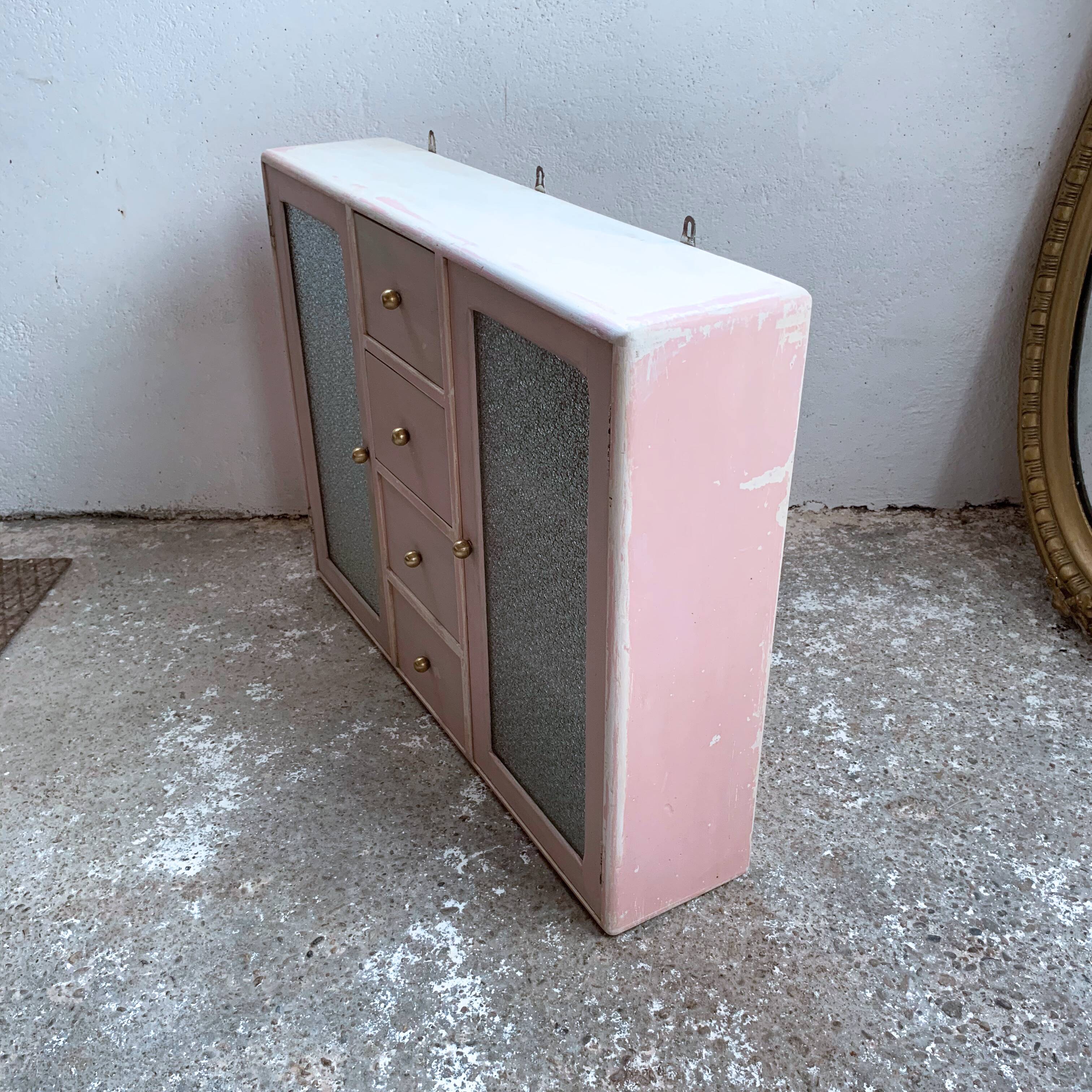 Wall toilet cabinet 2 doors 4 drawers