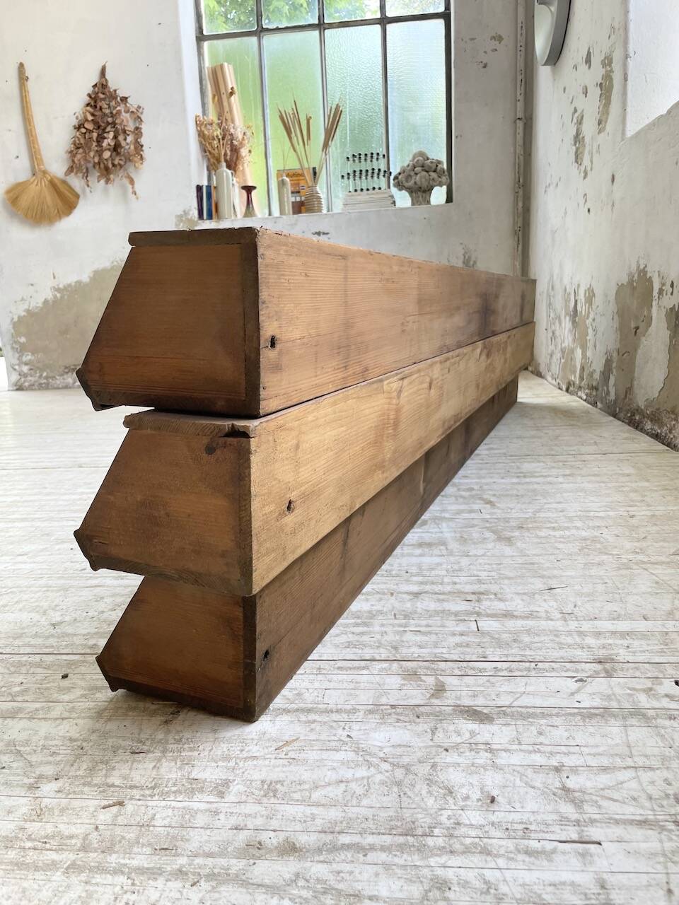 XL wooden wall storage