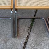 Lot de 3 chaises italiennes B32 Cesca du milieu du siècle par Marcel Breuer, années 1970