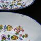 6 Gien earthenware soup plates - Floral decoration - 1970s/80s