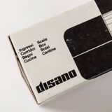 Set of 2 Vintage Wall Lamps Cometa 430 by Disano Italy, 1980s, Red Plastic with Translucent Diffuser Original Packaging