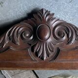 Antique wardrobe with a mirror door.