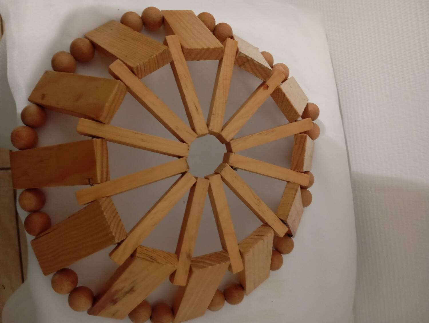 Olive wood fruit bowl