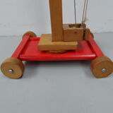 Vintage wooden toy crane