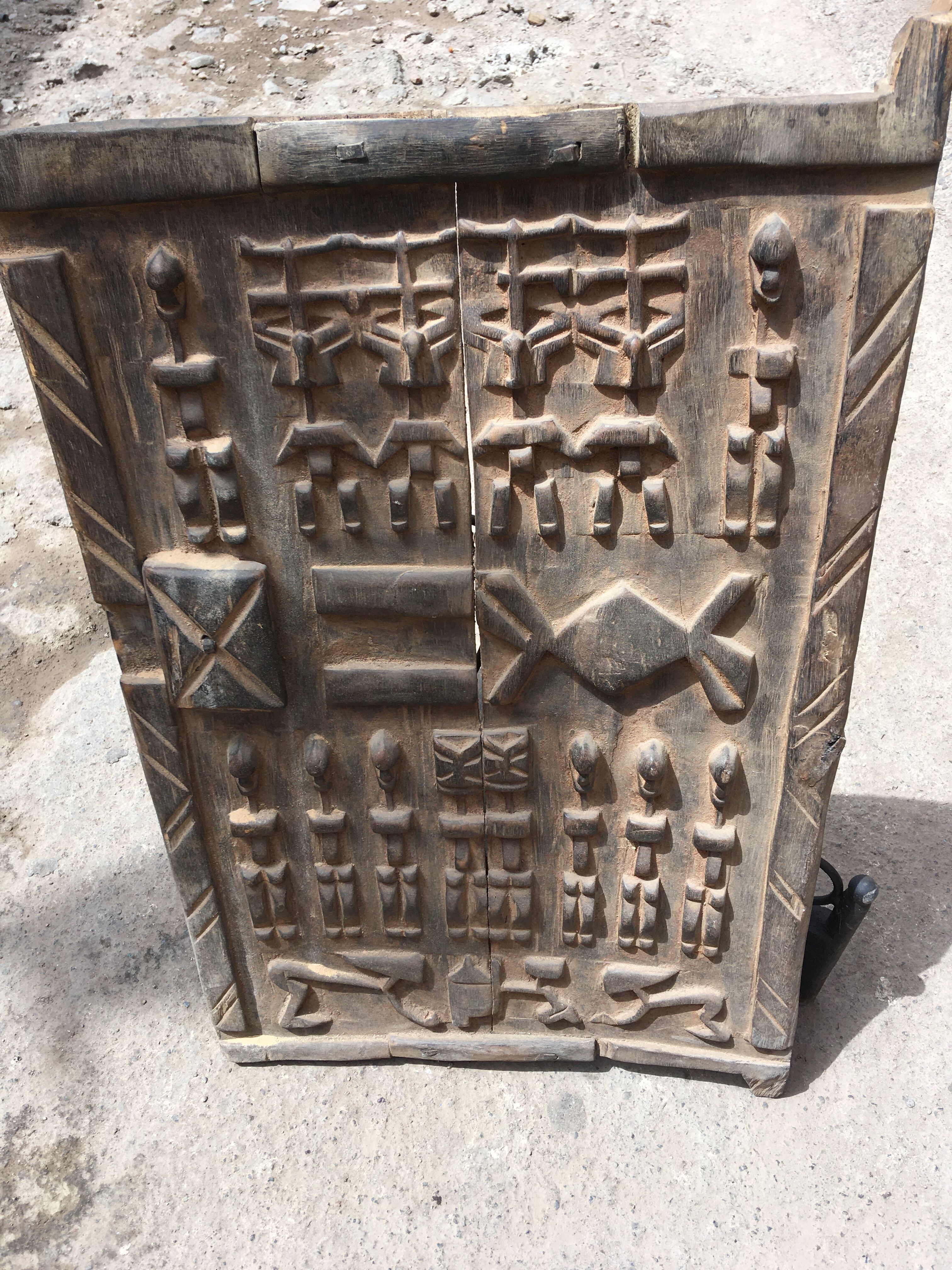 Authentic malian gate of dogon - african art - vintage