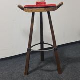 Trois tabourets de bar espagnols vintage