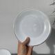10 white Limoges porcelain dessert plates