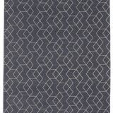 Tapis, style scandinave, design années 70, Cube Anthracite