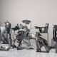 Groupe sculptural « D'après Picasso » en métal, hommage à Guernica, fin du XXe siècle