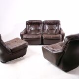 Modular leather sofa by michel cadestin for airborne