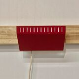 Adjustable wall lamp red scandinavian design 1950