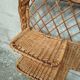 Vintage 50s rattan headboard