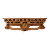 Kitchen shelf / Archelle in sherry wood with 18 drawers and coffee grinder