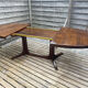 Extendable oval table Baumann, for up to 12 place settings.