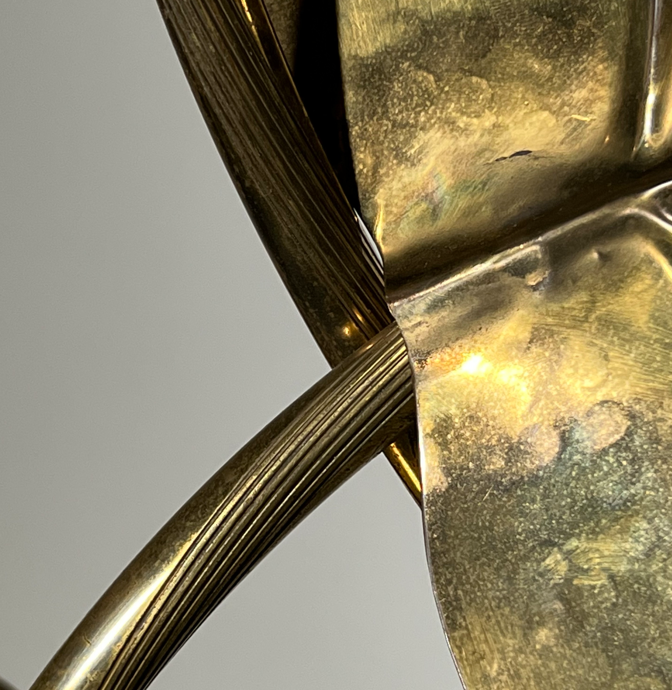 Lampadaire 3 feuilles, années 70