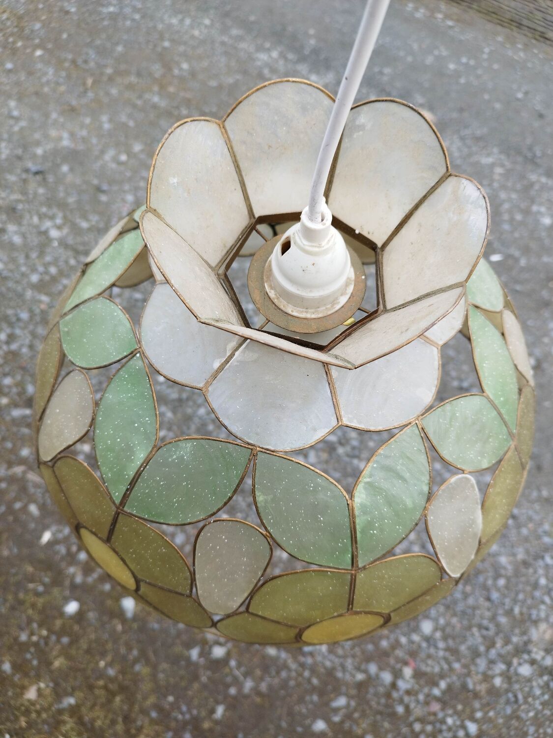 Suspension flower mother-of-pearl large model