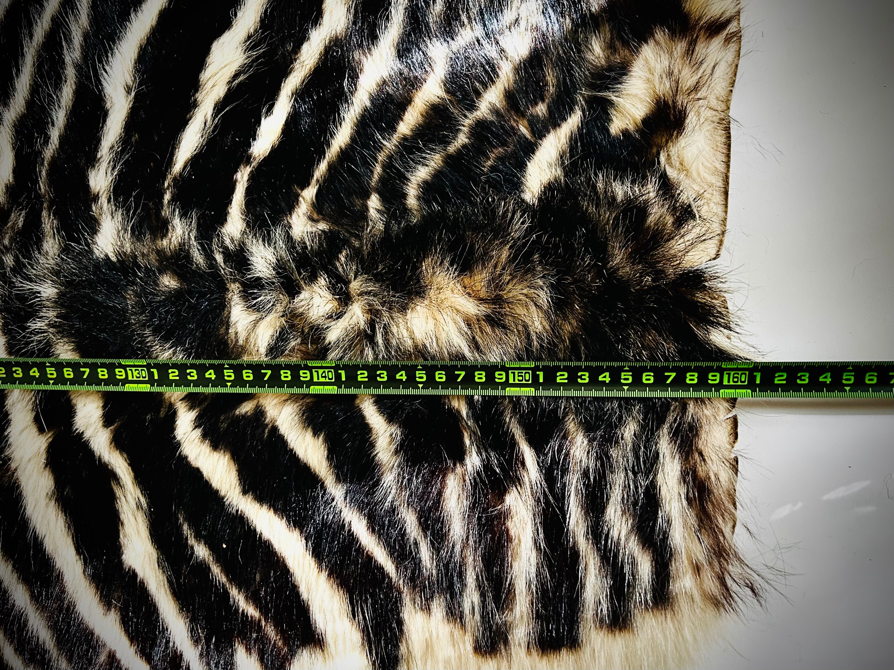 Authentic vintage zebra skin