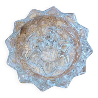 Glass candle holder with star base no. 2