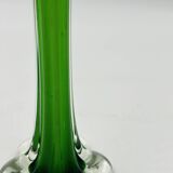 Vintage Murano green elephant base glass soliflore