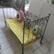 banquette lit bébé vintage fer forgé