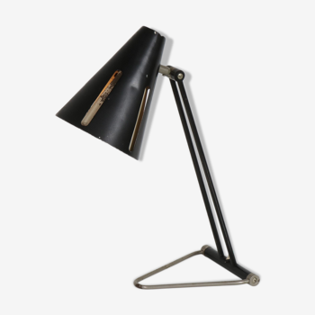 1950s “Sun Series” desk lamp by H. Busquet for Hala, the Netherlands