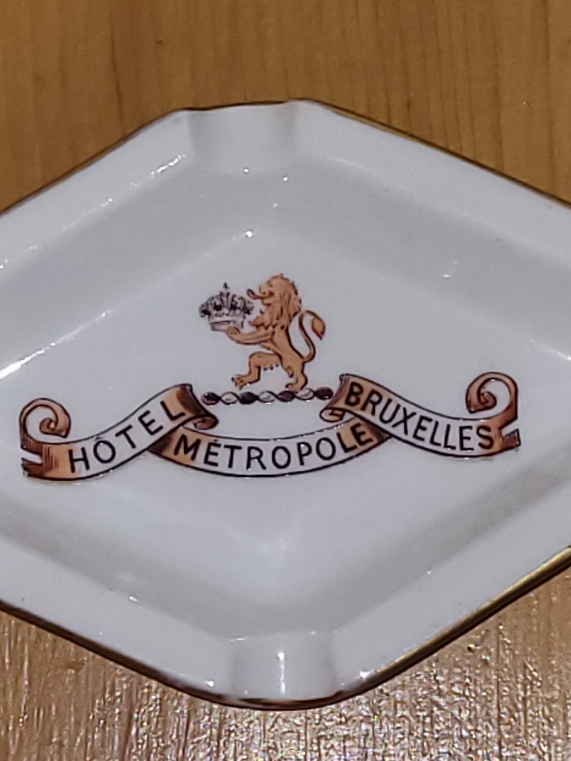 Ashtray hôtel métropole brussels - vintage