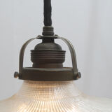 Art Deco ceiling lamp with porcelain pendulum 1920