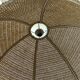 Tulip flower suspension in rope / wicker 70s