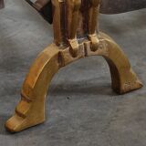Paire de chenets en bronze Anton Prinner 1930