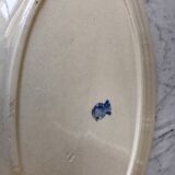 Flat oval Badonviller blue klein 30s