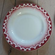 6 old Digoin and Sarreguemines dinner plates