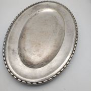Silver metal tray. Art deco. Armand Frénais