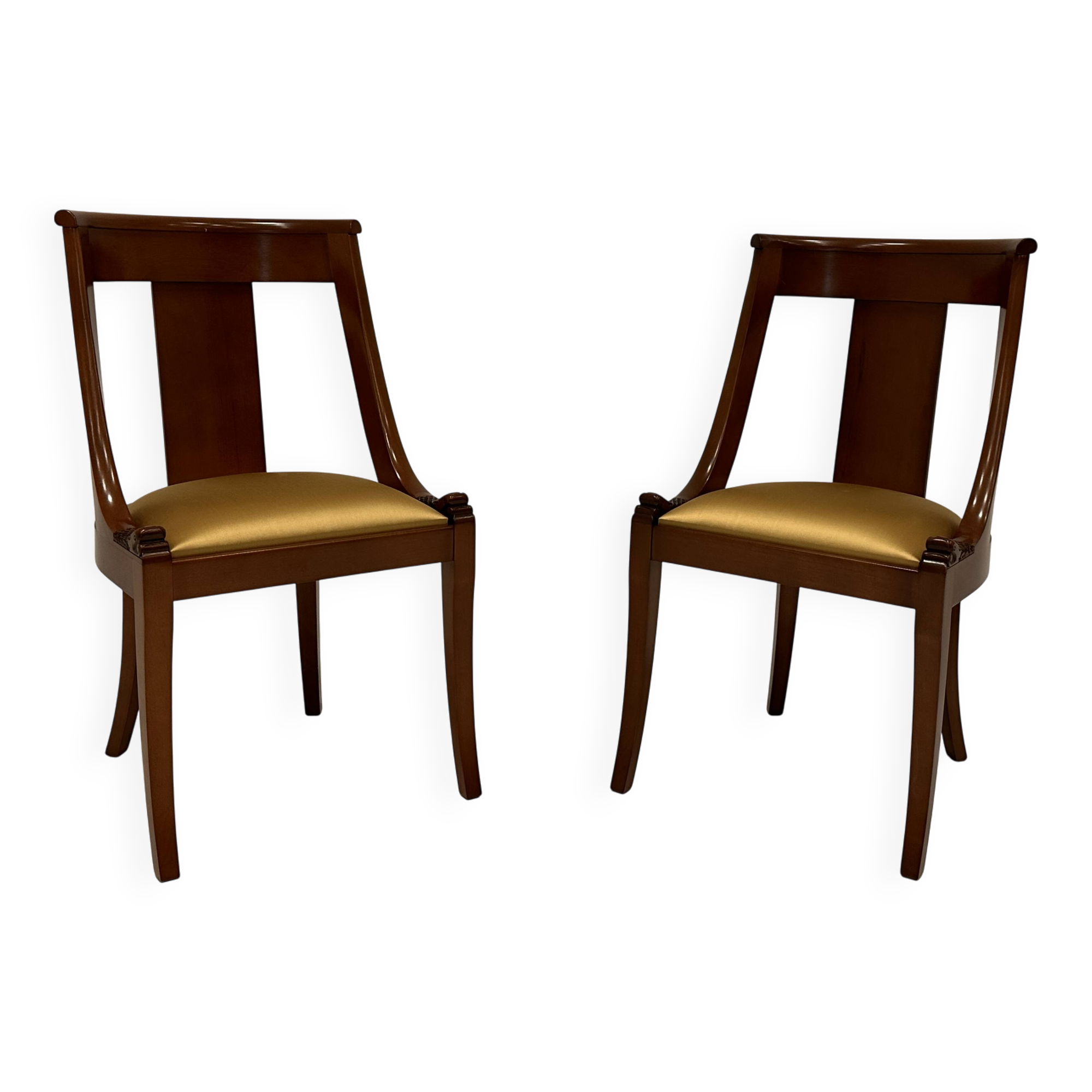 Pair of Empire style chairs