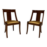 Pair of Empire style chairs