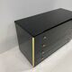 Black lacquered chest of drawers