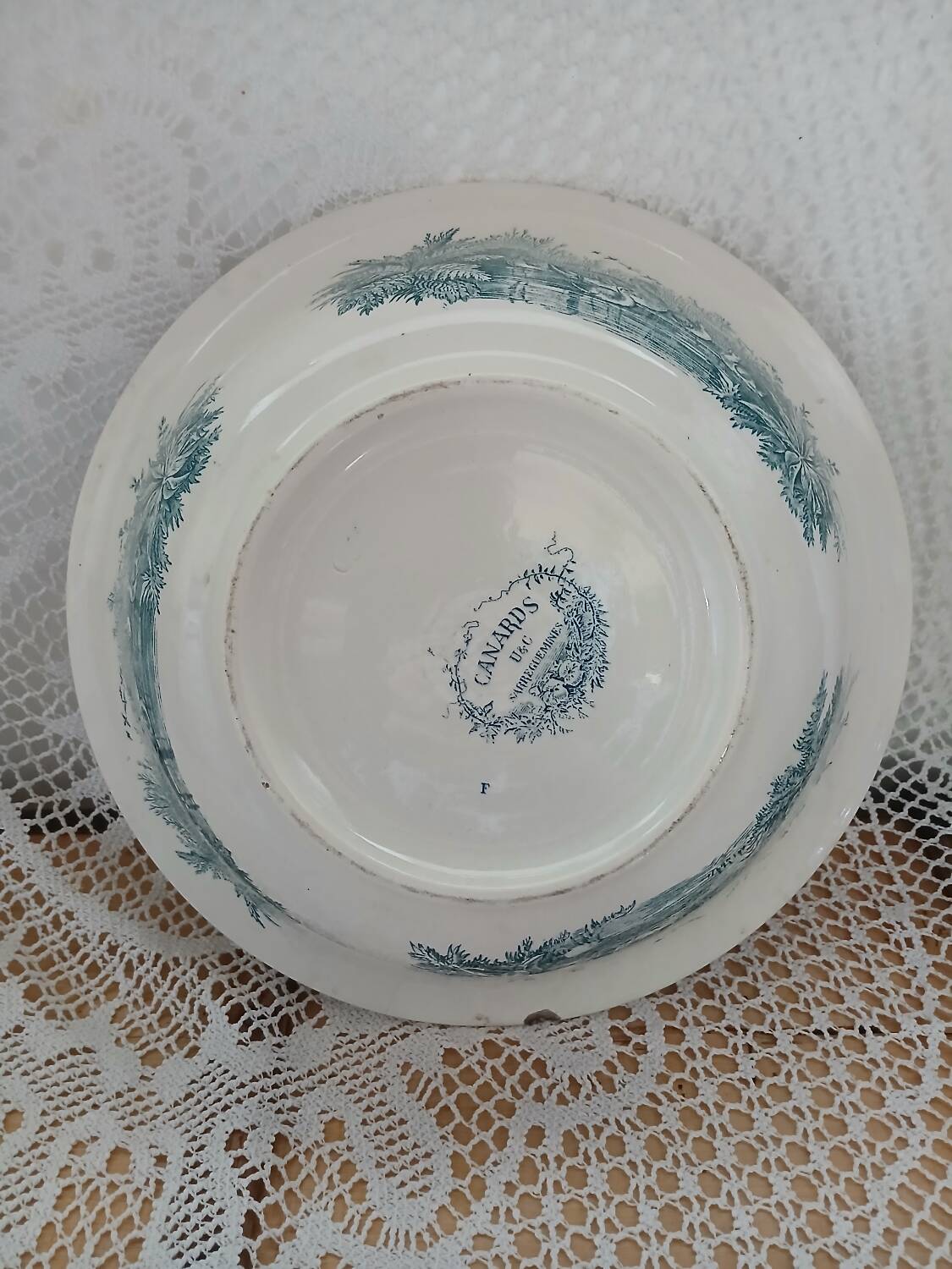 Old ironstone dish from Sarreguemines