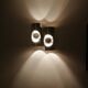 Lot de luminaires appliques de la marque Oxar en acier chromé