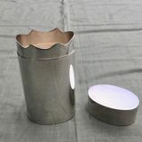 Cigar box Oval Silver metal