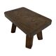 Vintage footstool stool minimalist brutalist