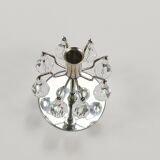 Pair of candlesticks "Lights of Vienna" J.L. Lobmeyr, faceted Swarovski crystals