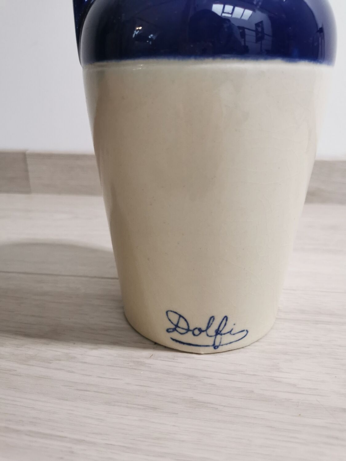 Antique ceramic bottle Dolfi Vintage