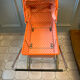 Landau vintage orange et chrome vers 1970