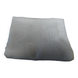 Table napkins set of eleven in a single piece damask linen and silk early 20th century.